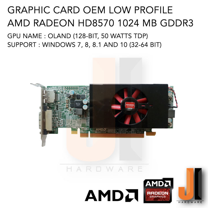 graphic-card-amd-radeon-hd8570-1024mb-128-bit-gddr3-low-profile-oem-สินค้ามือสองสภาพดีมีการรับประกัน