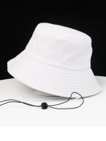 【YF】 56cm 58cm 60cm 62cm 64cm Pure Cotton Adult Bucket Hats Big Bone Ladies Beach Hat Men Plus Size Plain Fisherman 5 Colors