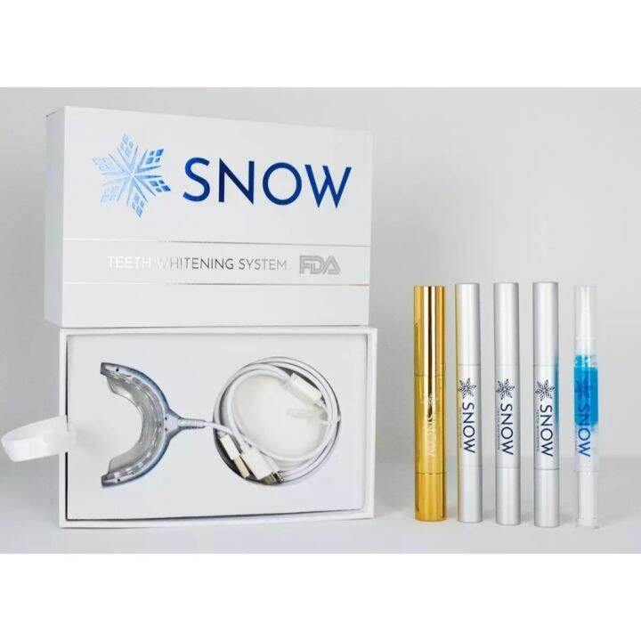 SNOW® TEETH WHITENING ATHOME SYSTEM [ALLINONE KIT] with Maximum