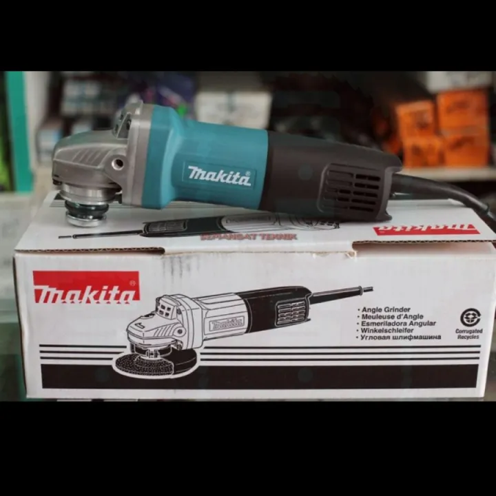 9553B MESIN GERINDA GRENDA TANGAN ANGLE GRINDER 4" MAKITA 9553 B ...