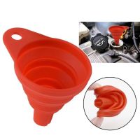 【CW】 Car Engine Funnel Gasoline Washer Fluid Change Fill Transfer Collapsible Silicone