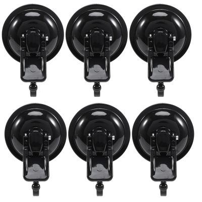 6Pack Heavy Duty Vacuum Suction Cup Hooks Powerful Hooks Wreath Hanger Easy to Install and Removable for Bathroom
