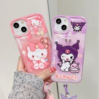 เคสโทรศัพท์นิ่มลายการ์ตูน Hello Kitty Kuromi เคสโทรศัพท์มือถือสำหรับ iPhone 14 Pro Max 13 Pro Max ฝาหลังโทรศัพท์สำหรับ iPhone 12 Pro Max 11