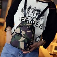 BR Simple Women Backpack Casual Nylon Teenage Mini Bag