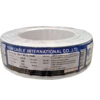 "^สินค้าขายดี^"Global Cable สายไฟ THW IEC01 1x2.5 100เมตร สีขาว"__/\__"