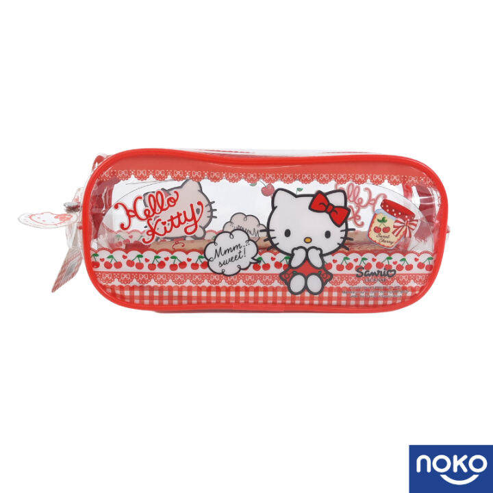 NOKO Hello Kitty Rectangular Pencil Case / Pensel Box Set / CAMPAP | Lazada