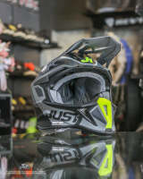 หมวกกันน็อควิบาก JUST1 รุ่น J18 ลาย Pulsar Fluo Yellow Grey Black Matt