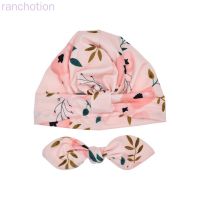 Newborn Turban Baby Girls Floral Headwrap Bowknot Cap Toddler Comfy Flower Warm Beanie Hat ranchotion