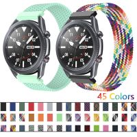 ❦ↂ 20MM 22MM Nylon Braided Solo Loop Strap for Samsung Galaxy watch 4 classic/46mm/Active 2/3/Gear S3/amazfit bracelet corre Huawei