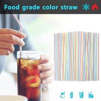 ♨♀๑ 100-1000PCS Colorful Disposable Drinking Straw Milk Tea Bar Party Wedding Kitchen Home Accessories Beverage Straw Wholesale