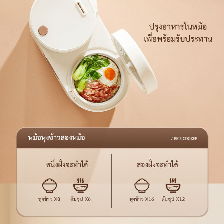 หม้อหุงข้าว-แบบสองช่อง-หม้อหุงข้าวดิจิตอล-lucky-green