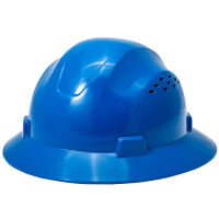 Full Brim Hard Hat Sunshade Vents Safety Helmet Lightweight High Strength Work Cap Construction Railway Metallurgy Traffic