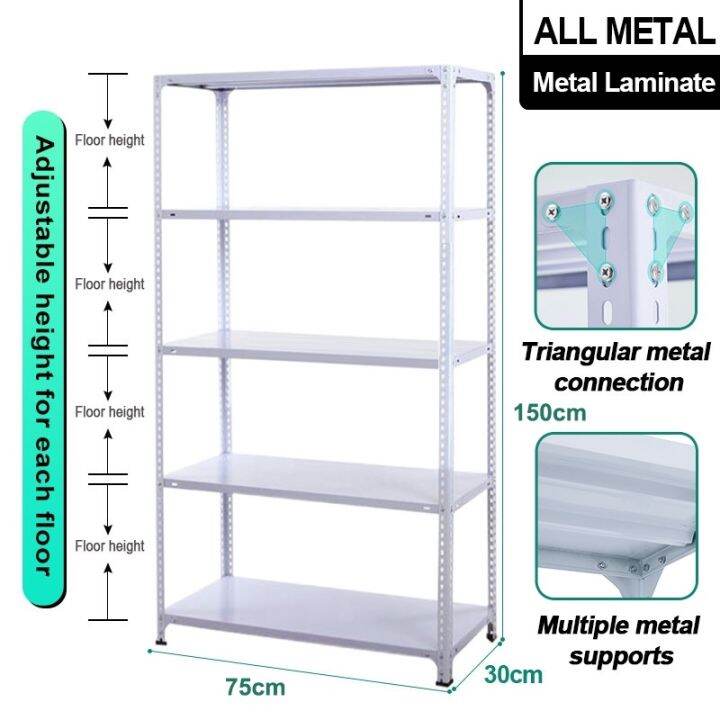 5 Tiers 4 Tiers Steel Rack Steel Shelf Metal Rack Rack Organizer Shelf
