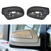 Car Carbon Fiber Rearview Side Glass Mirror Cover Trim Rear Mirror Covers Shell for - W639 2011-2015