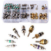 134Pcs R134A AC Car Auto Air Conditioning Valve Core Car Tire Assortment Hot