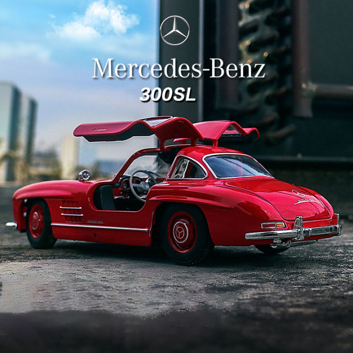 welly-1-24-benz-300sl-220-230sl-ล้อแม็กรถยนต์-d-iecasts-และของเล่นยานพาหนะรถรุ่นขนาดเล็กขนาดรุ่นรถของเล่นสำหรับเด็ก