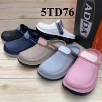 ADDA 5TD76 รองเท้าแตะสวม (หัวโต)  สีดำ/ขาว/ชมพู/เทา/กรม/ครีม