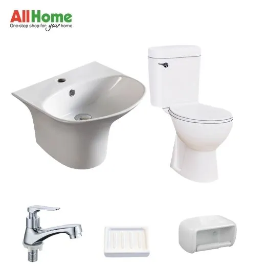Water Closet Package 2 Ehrin JT1301CL Complete Toilet Set Brauhn