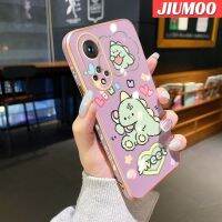 JIUMOO เคสเคสสำหรับ Honor 50 70 5G Magic 4 Pro เคสโทรศัพท์กันกระแทกลายการ์ตูนปิศาจน้อยน่ารักขอบด้านข้างทรงสี่เหลี่ยมดั้งเดิมเคสนิ่มชุบโลหะแบบฝาหลังเต็มตัวเคสป้องกันกล้อง