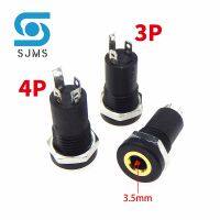 PJ-392A 3/4 Pin 3.5mm Audio Jack Socket 3/4 Pole Stereo Solder Panel Mount 3.5 mm Headphone Female Socket Connector With Nut