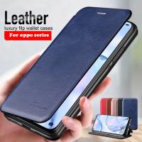 Leather Flip Book Wallet Stand Phone Case foroppo a5 a9 2020 a92 a52 cases on realme c3 5i 6i 5 6 x2 pro x xt magnetic cover