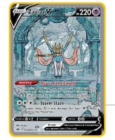 2023 Pokemon การ์ดโลหะ Diy ภาษาอังกฤษ Arceus Vstar/ Gg70 Pikachu Anime Ccg Vmax Mew คอลเลกชันเกมงานอดิเรกการ์ดของเล่นเกม