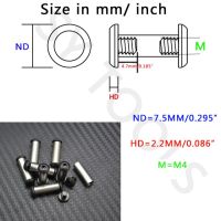 หมุดโลหะ416j วัสดุทำมือ2ชุดทำหมุดย้ำสกรูแบบ Diy มีหมุดย้ำ53แบบ