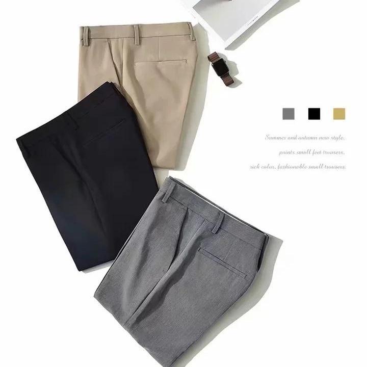 พร้อมส่ง-fashion-slacks-pants-men-x201-กางเกงผู้ชาย-กางเกงสแล็คชาย-กางเกง5ส่วนชาย-กางเกงเกาหลีชาย-กางเกง-ชาย-ผ้าฝ้ายยืด-กางเกงขายาวชาย