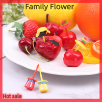 Family Flower Flash Sale 6ชิ้น/เซ็ต MINI hats อาหาร Pick KID อาหารผลไม้ส้อม Bento BOX Decor นำมาใช้ใหม่