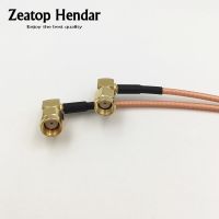 1Pcs 90 Degree Right Angle RP SMA Male to RP-SMA Male Plug RG316 Wire RF Coaxial Cable Connector 10CM 15CM 20CM 30CM 50CM 1M 2M Electrical Connectors