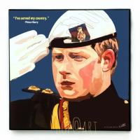 Prince Harry เจ้าชายแฮร์รี่ อังกฤษ รูปภาพ​ติด​ผนัง​ pop art​ พร้อมกรอบแและที่แขวน กรอบรูป​ แต่ง​บ้าน​ ของขวัญ​ รูปภาพ