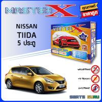 ผ้าคลุมรถส่งฟรี NISSAN TIIDA 5 ประตู ตรงรุ่น กล่อง MASTER-X ผ้า HI-PVC อย่างดีหนาพิเศษ ป้องกันแดด ป้องกันฝน ป้องกันฝุ่น