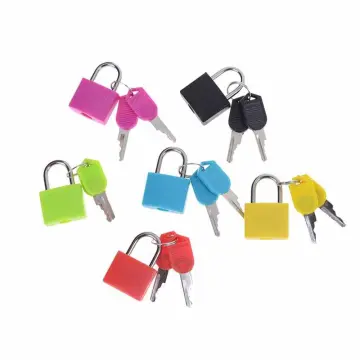 (2 Pcs) Small Locks with Keys, Mini Padlock for Luggage