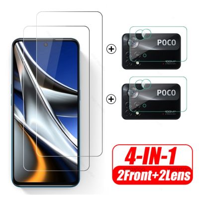 1To4 Protective Glass For Xiaomi Poco X4 Pro 5G Camera Glass Poko Pocco Poxo Little X3 X 4 GT X4GT 5G PocoX4 Pro NFC Lens Film