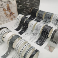 20 pcs Vintage Style Retro imprint Poetry Washi Tape Diy Decoration Scrapbooking Planner ing Tape Label Sticker Stationery