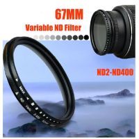 67mm Variable Neutral Density ND2 to ND400 Fader ND Vario Graufilter Filter 67 mm For Canon 450D 500D 550D 1000D 18-55mm Nikon Filters