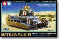 แบบจำลองรถ TAMIYA ประกอบแล้ว1/48 Mattil อังกฤษของรถถังทหารราบ Mk III/Iv. 32572