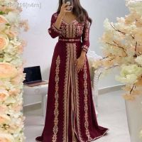 ₪ n4rn Kaftan vestidos de luxo miçangas mulheres dubai bordado elegante manga longa muçulmano abaya islam turquia jellaba marroquino longo vestido