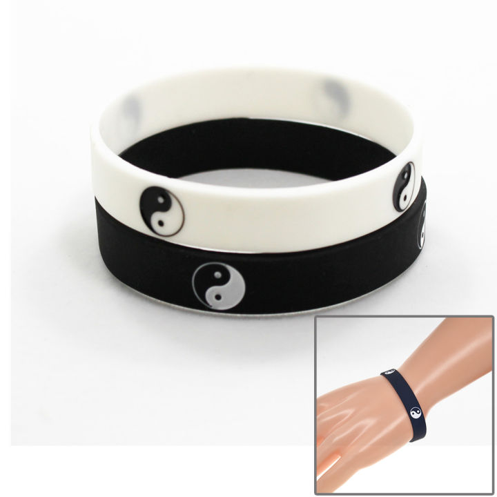 2pcs-wristband-bracelets-amp-bangles-gifts-black-color-sports-white-fashion-silicone-cool-tai