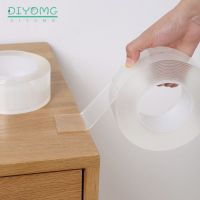 ☊ 2mm Thickened Nano Tracsless Double Sided Tape Transparent Reusable Waterproof Self-adhesive Tape Sealing Strip Home gekkotape