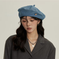 Y2K ผู้หญิง Denim Berets หมวกฤดูร้อนกางเกงยีนส์ Beret จิตรกรหมวกกลางแจ้งหญิงหมวกฤดูใบไม้ร่วง Elegant Lady หญิงแปดเหลี่ยมหมวก Bonnet