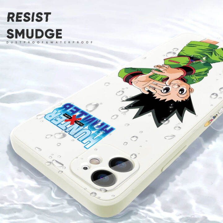 เคส-ggk-สำหรับ-realme-c30s-การ์ตูนการ์ตูนอนิเมะล่า-ฮันเตอร์น่ารัก-เคสโทรศัพท์รูปฟรีรูปแบบขอบสี่เหลี่ยมปลอกซิลิโคนเหลวคลุมทั้งหมดเคสป้องกันกล้อง