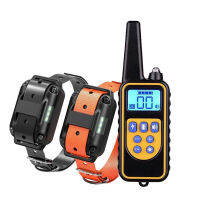 Electric Dog Training Collar Waterproof Rechargeable Remote Control with LCD Display for All Size Bark-stop Collars