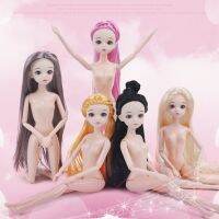 Barbie ตุ๊กตา Barbie ตุ๊กตาสำหรับเด็กผู้หญิง Barbie ตุ๊กตา3D จำลองตุ๊กตา Barbie นู้ดชุดเดรสเด็กผู้หญิงขึ้น30เซ็นต์ของเล่นเด็ก