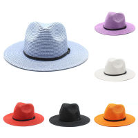 ฤดูร้อนใหม่ Sunshade Beach หมวกผู้หญิงกว้าง Brim Straw ปานามา Roll Up หมวก Fedora Beach Sun หมวก UPF50ครีมกันแดด Holiday