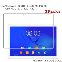 YL Wc 3Piece Glass Films For Teclast P20hd P20 HD Screen Protector For Teclast M40 M40SE T40 Pro Plus M30 X10H T30 M30 Glass