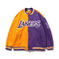 Lakers Kobe แจ็คเก็ต Jersei Bisbol ที่ระลึก