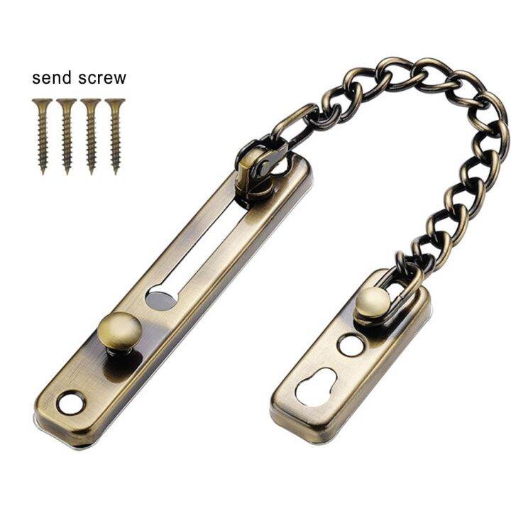 Stainless Steel Anti Theft Door Chain Bolt Latch Sturdy and Easy to Use