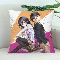 (All in stock, double-sided printing)    Masamune Kun cushion cover, bedroom decoration, office, home, square pillowcase with soft zipper, satin finish   (Free personalized design, please contact the seller if needed)