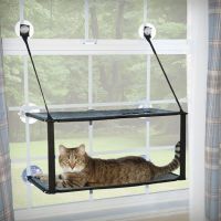 Double-Layers Cat Hammock Cat House Suction Cup Type Hanging Type Cat Hanging Basket Hanging Nest Cat Bed Window Balcony Pet Cat Beds